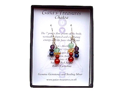 Gaia's Treasures - Chakra Chandelier Earrings